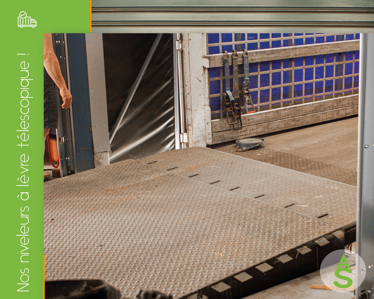 niveleur à lèvre télescopique